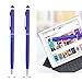 Stylus Pens, OKRAY 10 Pack 2 in 1 Combo Click Touch Pen Ballpoint with Black Ink Compatible with iPhone, Samsung, Tablet, Kindle, HTC, Nexus, LG, and All Capacitive Touch Screen Devices