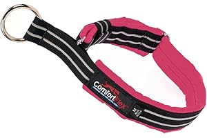 ComfortFlex Martingale Dog Collar - 1.5" Wide, Reflective, Adjustable, Fully Padded Nylon, Gentle Control, Escape-Proof, Limited Slip Design, Made in The USA, Large, Berry