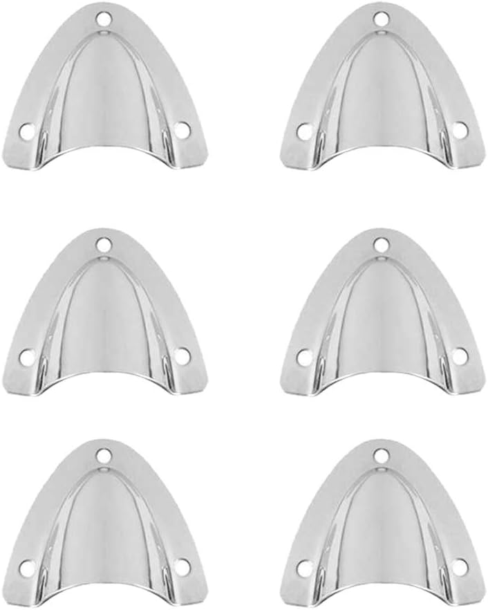 6 Pack Wire Cable Vent Cover Stainless Steel Clamshell Vent Clam Shell Vent for Boat Marine/Boat : Sports & Outdoors