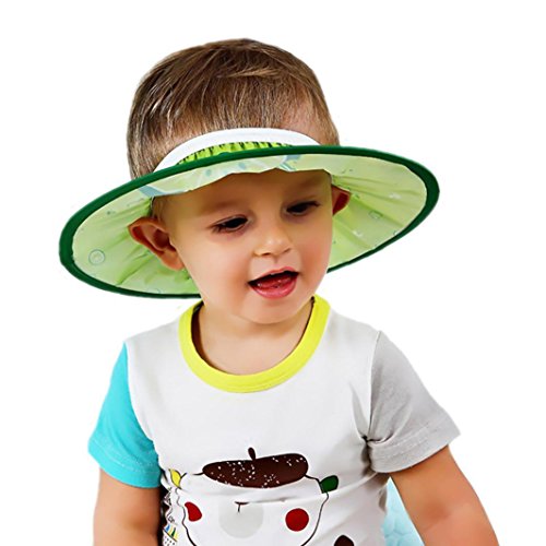 AMA(TM) Shampoo Shower Bath Hair Wash Protection Cap Soft Flexible Hat for Toddler,Baby,Kids,Child (Green)