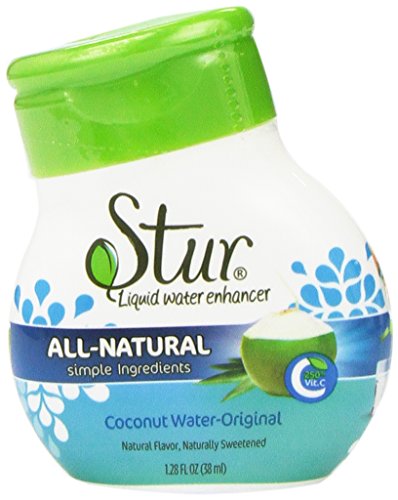 Stur - Original (5pck) Coconut Water enhancer………liquid drink mix, makes 100 8oz. servings – real coconut water (not concentrate) with purified water, natural fruit and stevia extracts – mixes instantly for use on-the-go with delicious taste. All-Natural, Non-GMO, 100% Vitamin C, Sugar-free, Calorie-free. **Family Business, Happiness Guaranteed, You will Love Stur**