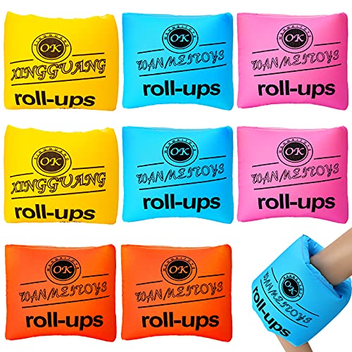 8 Pieces Arm Floaty Kids Adult PVC Inflatable Swim Floats Arm Bands