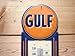 LARGE 15 GULF NO-NOX Gasoline and Oil Vintage Style Thermometer Sign Gas Service Station MAN CAVE