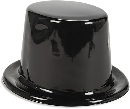 black party top hats