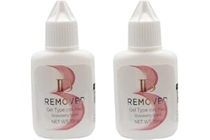 LAVALANDO 2PCS IBeauty Eyelash Extension Gel Type Glue Remover from Korea Gel Remover Strapwberry Scent 15ml For Eyelash Extensions for Professional Use