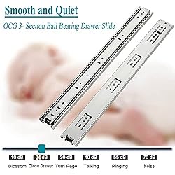 OCG Drawer Slides 18 Inch，Full Extension