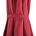 Sundale Outdoor 9 Feet Steel Half Umbrella Table Market Patio Umbrella with Crank and Strap for Garden, Deck, Backyard, Pool, 5 Steel Ribs, 100% Polyester Canopy (Red)
