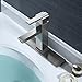 RBROHANT Bathroom Faucet, 1 or 3 Hole Vanity Sink Faucets with Deck Plate (Solid Brass, 3.95 Pounds, 8 inch) (Brushed Nickel)