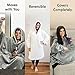 THE COMFY Original | Oversized Microfiber & Sherpa Wearable Blanket, Seen On Shark Tank, One Size Fits All