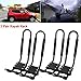 TCMT Universal Roof J-Bar Rack Kayak Boat Canoe Car SUV Top Mount Crossbar (2 Pairs, Black)