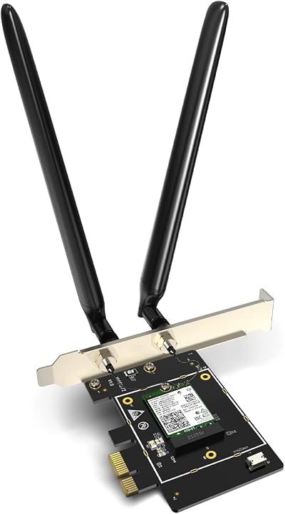 Tenda AX5400 WiFi 6E AX210 PCIe WiFi Card Bluetooth 5.2 Tri-Band Desktop PC