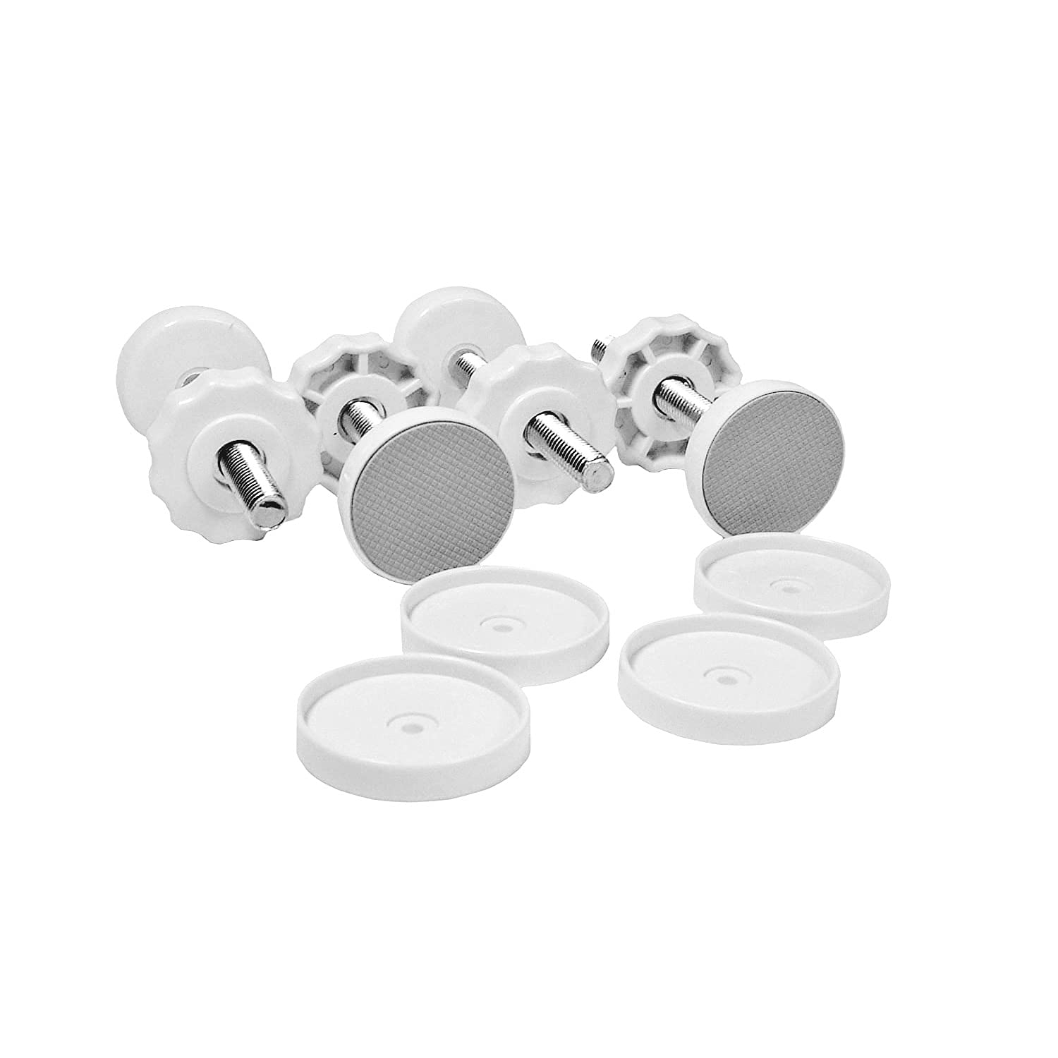 Dreambaby Baby Stair Gate Pressure Mounted Bolt Replacement Kit, Spare Safety Gate Screws 8mm Spindle Rods Suitable for All Dreambaby Ava & Liberty Stair Gates, Baby Gates, Dog Gates – 4 Pack - White