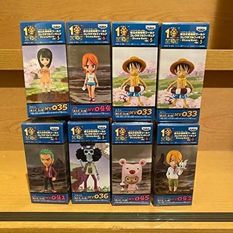 Amazon 8体 麦わら一味 ワンピース ワーコレ フィギュア コレクタブル Strong World ストロングワールド Ver 5 6 ゾロ サンジ ナミ フィギュア ドール 通販