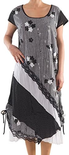 La Mouette Women's Plus Size Polka-dot Voile Dress - Sizes:14, 16, 18, 20