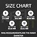 Keepfit Silicone Wedding Ring for Men - 10 Pack - The Ultimate Silicone Wedding Band Rubber Wedding Ring Set (Standard, 10 (20.64mm Inner diam))