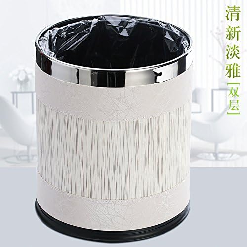 Dustbins Xiuxiutian Stainless Steel cover leather bins without cover, Double