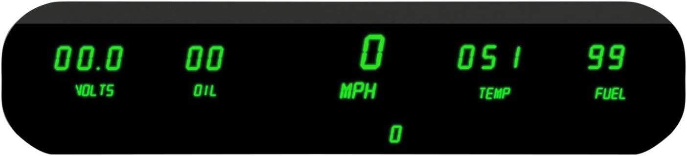 Intellitronix Digital 5 Gauge Dash Panel Kit (Universal) in Green!