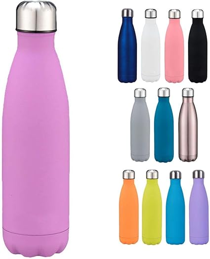 Amazon Woo2u 水筒 マグボトル 魔法瓶 オシャレ 真空断熱ボトル 直飲み 男女兼用 スポーツボトル プレゼント 二重構造 釣り 登山 自転車 仕事 アウトドア スポーツ かわいい ゴムシリーズa パープル Woo2u 水筒 マグボトル