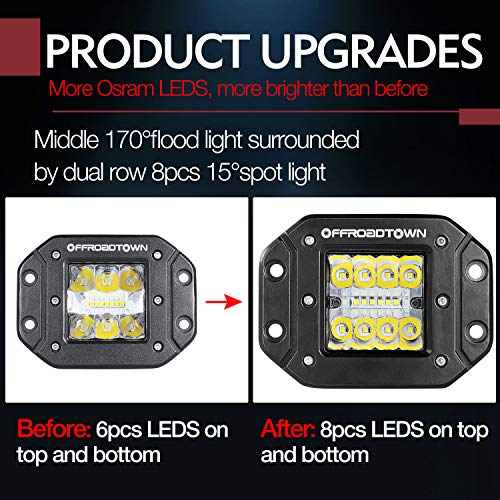 3 OFFROADTOWN+Driving+Lights+Bright+Warranty