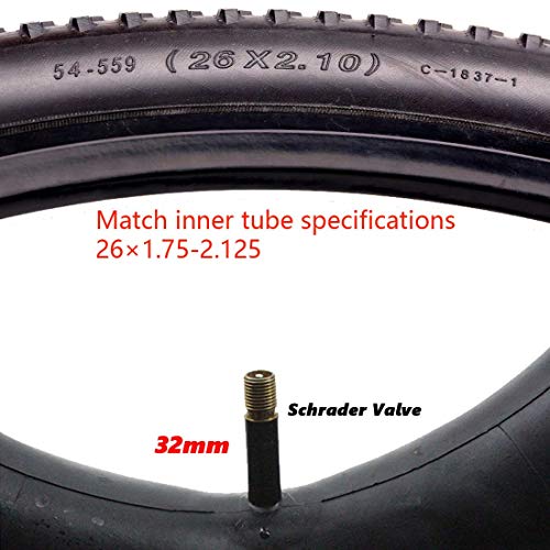 DMLNN 4 Pack Bike Tube with Bike Tire Lever Bicycle Inner Tube for 24x1