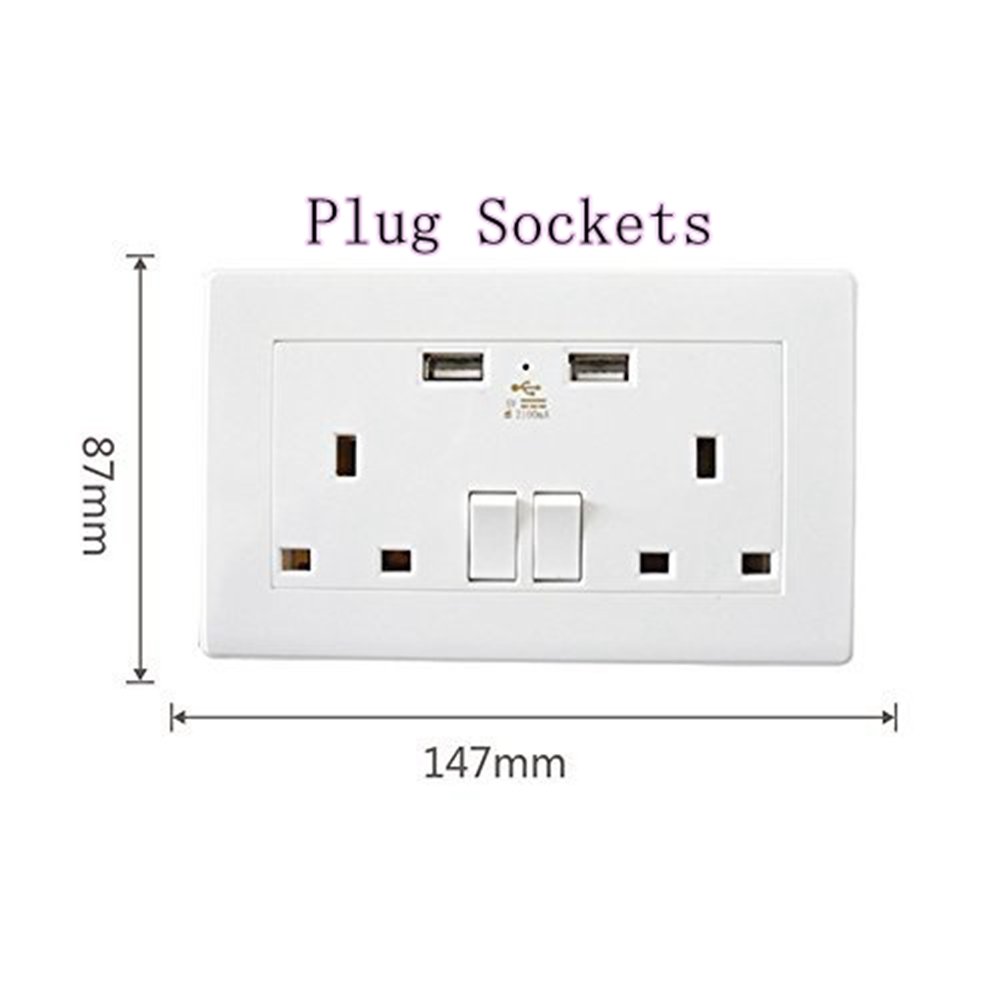 Socket/Plug Sockets/Wall Socket/Double Power Wall Socket 12 Gang 13A