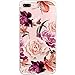 iPhone 7 Plus&8 Plus Case,Floral Pattern Clear TPU Case for iPhone 8 Plus (2)