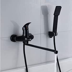 Grifo de bañera de bronce frotado con aceite Grifo mezclador de caño