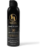 Black Girl Sunscreen Make It Glow Spray SPF 30 for Face &amp; Body - 5 Fl Oz | Hydrating SPF 30 water resistant spray that gives skin a dewy finish while protecting against the sun.