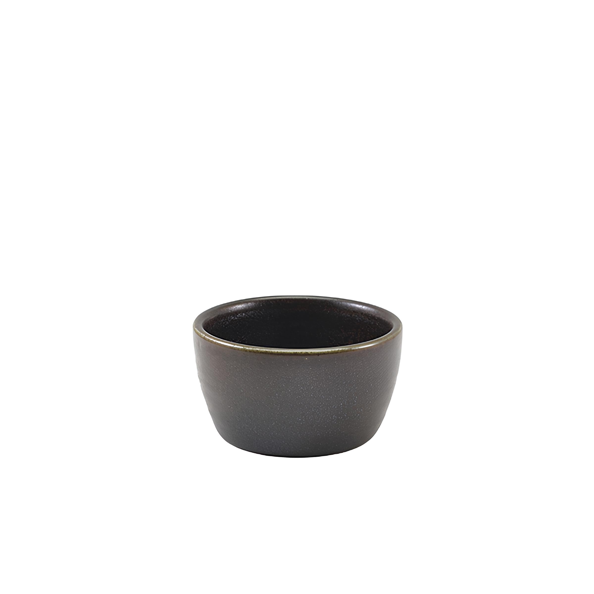 GenWare Terra Porcelain Black Ramekin 13cl/4.5oz, RAM-PBK4, Pack of 12