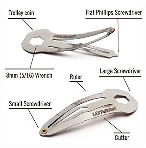 Universal stainless steel multi-function 8 in 1 tool spring clip …