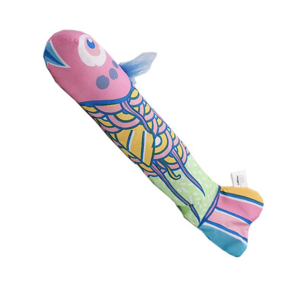 ThxMadam Catnip Cat Toys, Interactive Cat Toy Fish Cat Pillow Cat Scratcher Chew Crinkle Toys with Catnip for Indoor Kitten