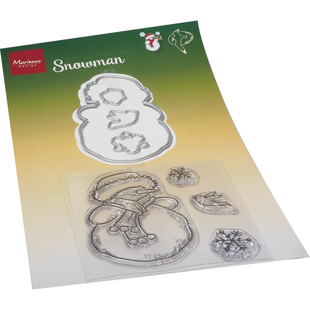 Marianne Design Clear, Snowman, for Stamping Cardmaking Arts and Crafts, One Size