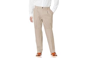DOCKERS Men's Relaxed Fit Signature Khaki Lux Cotton Stretch Pants-Pleated