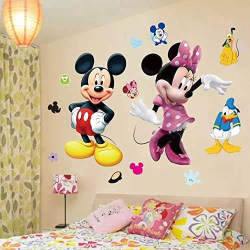 RoomMates Mickey Mouse Minnie Vinyl Mural Wall