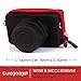 Shock-Absorbing Protective Compact Camera Case in Black & Red - Compatible with the For Sony A6000 | RX1R | DSC-RX1RM2 | A7R | NEX 5R | 5N | F3 | NEX-6 | NEX-6L | NEX-7 - by DURAGADGET