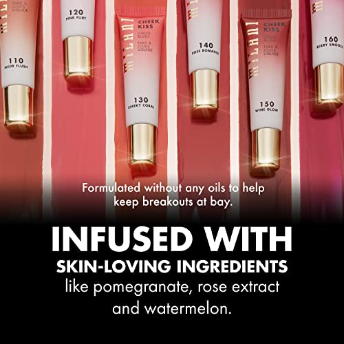 Milani Cheek Kiss Liquid Blush Makeup Blendable & Buildable Cheek Blush, Lightweight Liquid