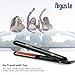 Argus Le 1 Inch Professional Ceramic Ionic Flat Iron Hair Straightener with LED Display, Instant Heat Up Salon Tool for All Hair Styles, Dual Voltage for Worldwide Travel(Auto Shut Off, Black)