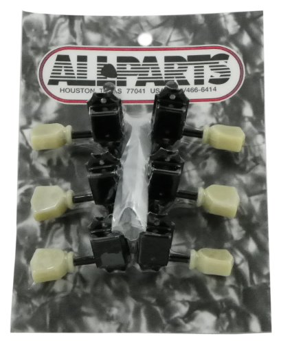 All Parts TK 0770-003 Gotoh Vintage 3X3 Black Tuning Keys