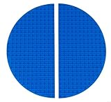 Classic Blue Half Circle Roll Up Building Mat by Strictly Briks | 15