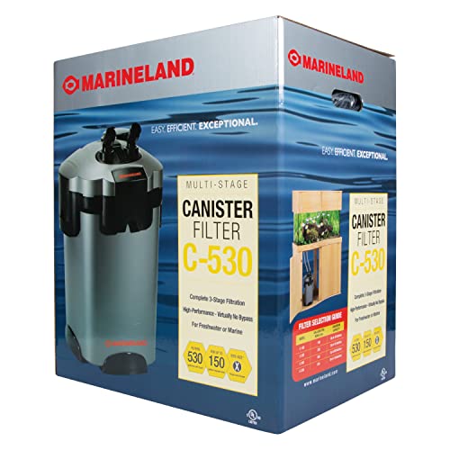 Marineland MultiStage C530 Canister Filter For aquariums, Easy