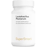Supersmart - Lactobacillus Plantarum PostBiotic 20 Billion CFU per Day (Immuno-LP20) - Heat-Treated Probiotic Supplement | Non-GMO & Gluten Free - 60 Vegetarian Capsules