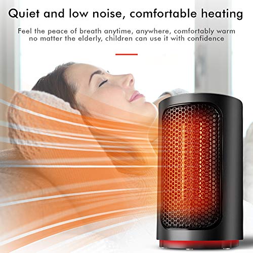 Toyuugo Portable Electric Heater, Space Heater 500W Ceramic Personal
