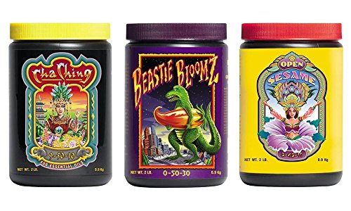 FoxFarm Trio Open Sesame, Beastie Bloomz & Cha Ching Soluble Granular Fertilizer Fox Farm Tri-Pack (2 LB Jars) FoxFarm Trio Open Sesame, Beastie Bloomz & Cha Ching Soluble Granular Fertilizer Fox Farm Tri-Pack (2 LB Jars)