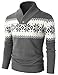 H2H Mens Casual Slim Fit Knitted Christmas Sweaters Holiday Party