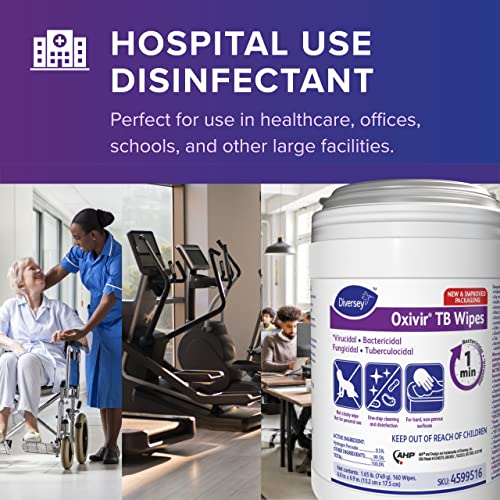 Diversey Oxivir Tb 4599516 One Step Disinfectant Cleaning Wipes