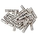 RDEXP Zinc Alloy 5 x 25mm Concealed Invisible Barrel Furniture Hinge Pack of 20 (Silver)