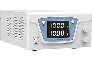 NANKADF DC Power Supply Variable, Bench Power Supply with Encoder knob, Adjustable Switching Power Supply with OCP Switch, Variable Power Supply with Output Enable/Disable Button (0-100V 0-10A)