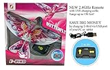 2.4GHz Remote Control Flying BUTTERFLY E-Bird with life-like flapping wing. Great kids gift for indoor & out door use.