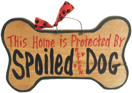 Ohio Wholesale Protected by Spoiled Rotten Dog by Sign Wall Art, from our Cats and Dogs Collection