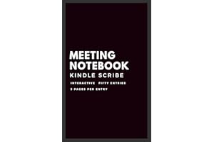 Meeting Notebook (Kindle Scribe Only): Interactive Book (3 Pages per Entry)